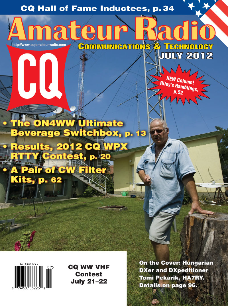 CQ Magazine July 2012 cover boy: HA7RY